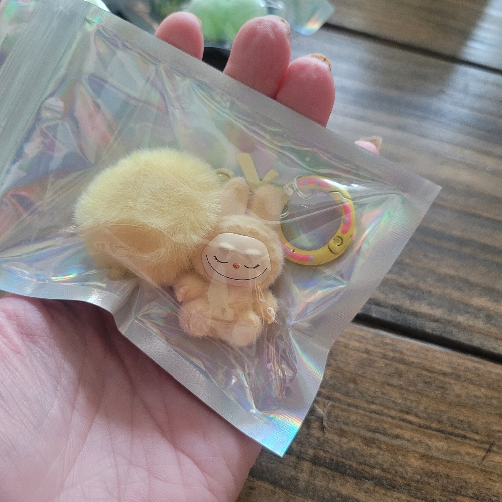 NEW Cute Little Phone Or Key Charm Yellow LABUBU!!!